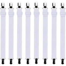 tensores blancos ajustables para sábanas bajeras de 30 a 120 cm para colchones
