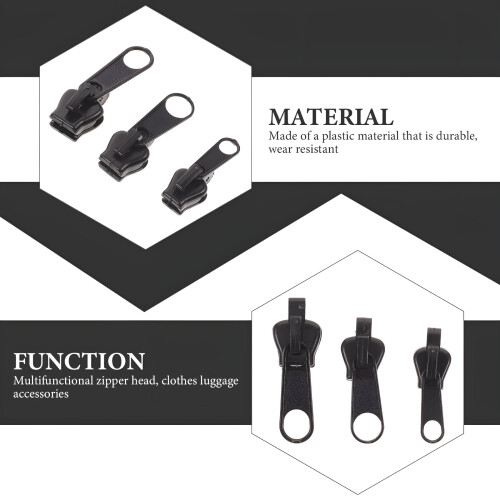 Zipper Slider Replacement 18pcs Kit for Jackets,Bags,Coats 2