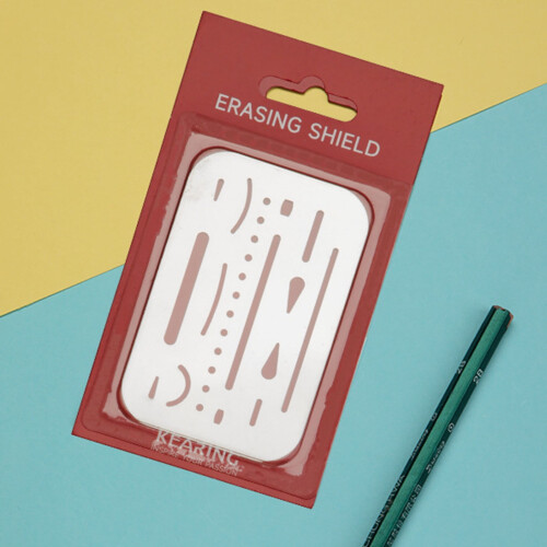 Erasing Shield Stainless Steel Drawing Template Shield Drafting Tool Metal Eraser Shield Tool for Drawing Engineering 2