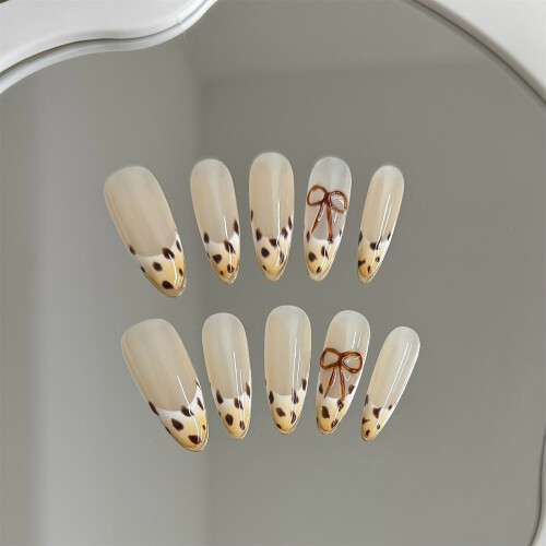 (XS) Leopard Print Press On Nails - DIY Manicure