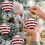 Todaioua Christmas Ornaments Set Red Green White 5