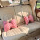 Bowknot Sofa Cushion Pink 15x12in Plush Throw Pillow 4
