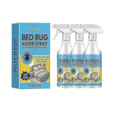 (3PCS) 1-5x Bed Bug Killer Spray For Mattress Sofa Furniture Prevents Bites 500ml