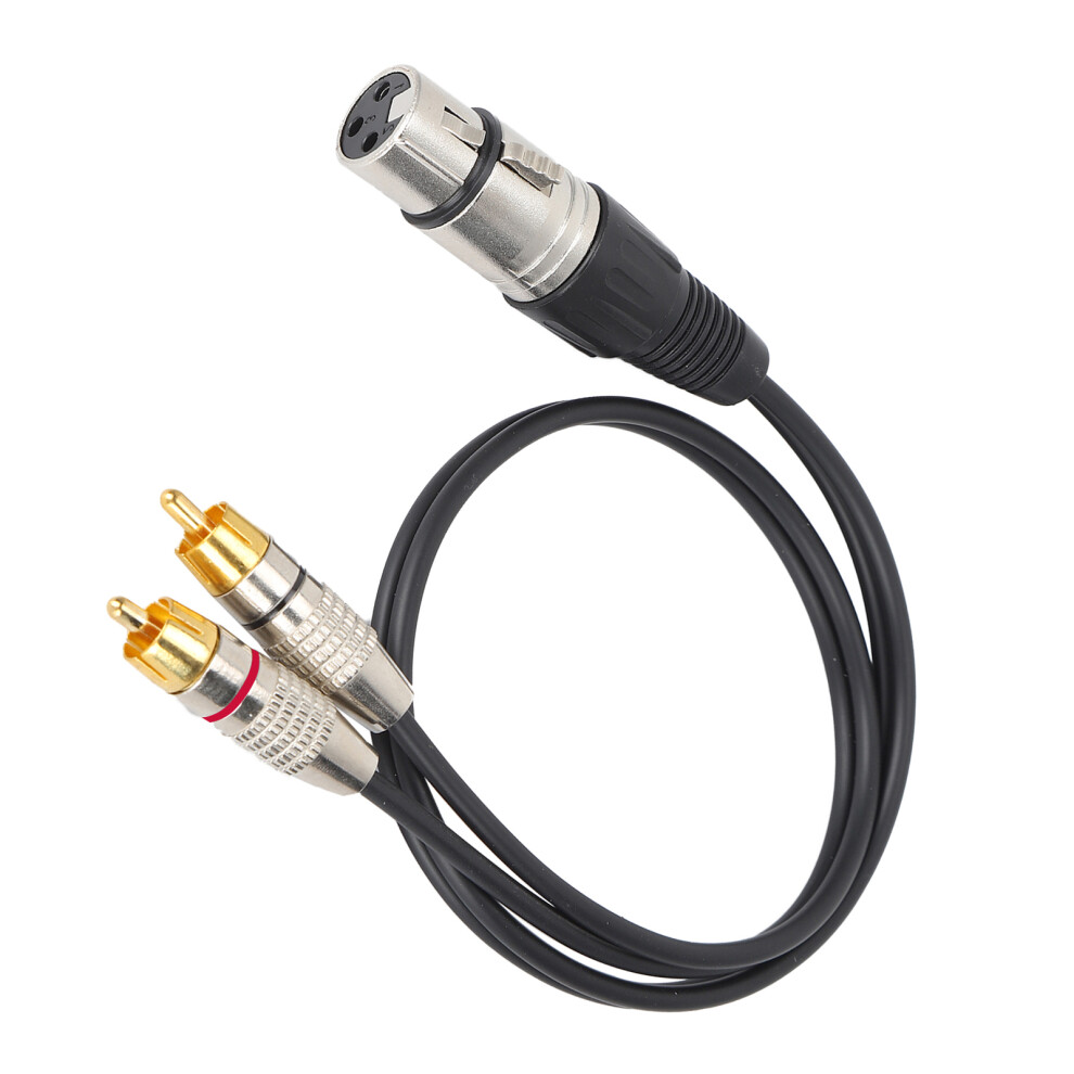 Audio Splitter 1 Xlr Female To 2 Rca Male Cable 1M For Home Theater Pro Audio 8401390759592