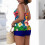 Γυναικείο μαγιό Tankini με φλοράλ print και χωριστή πλέξη, σετ δύο τεμαχίων, για μεγάλες 4