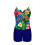 Γυναικείο μαγιό Tankini με φλοράλ print και χωριστή πλέξη, σετ δύο τεμαχίων, για μεγάλες 5