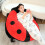 Ladybug Pillow Plush Cushion Detachable Machine Washable 4