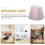 Lamp Shade Drum Style for E14/E27 Base Desk or Wall Lamp 3
