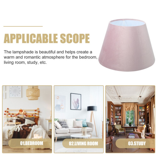 Lamp Shade Drum Style for E14/E27 Base Desk or Wall Lamp 2