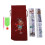 Drawstring Burlap Wine Bag 15x9cm with Rhinestone Pattern - Durable Gift Bag 2