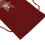 Drawstring Burlap Wine Bag 15x9cm with Rhinestone Pattern - Durable Gift Bag 3