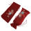 Drawstring Burlap Wine Bag 15x9cm with Rhinestone Pattern - Durable Gift Bag 9
