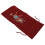 Drawstring Burlap Wine Bag 15x9cm with Rhinestone Pattern - Durable Gift Bag 10
