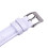 Leather Watch Band 18mm Adjustable PU Strap White 2