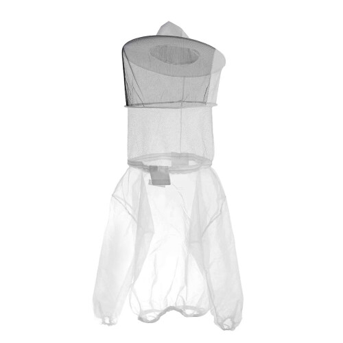 Hat Mesh Veil Smock Beekeeper Beekeeping Anti-Bee Half Body Protective Clothes (one type) 1