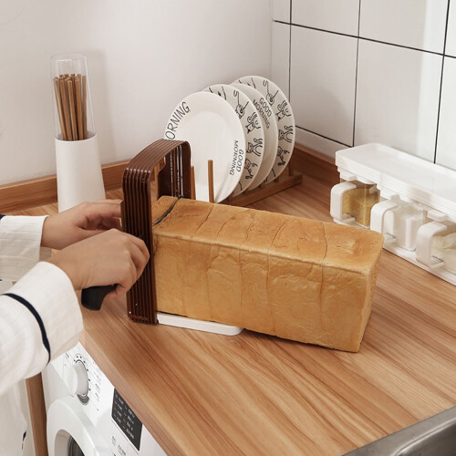 Foldable Bread Slicer ABS Plastic Adjustable Thickness 2