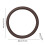 Coffee Thin Leather Steering Wheel Cover Non-Slip Universal 3