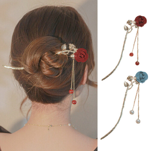 Γυναικείο ραβδί μαλλιών με χάντρες Xinwanna Beads με σχέδιο φούντας και τόξου, 1
