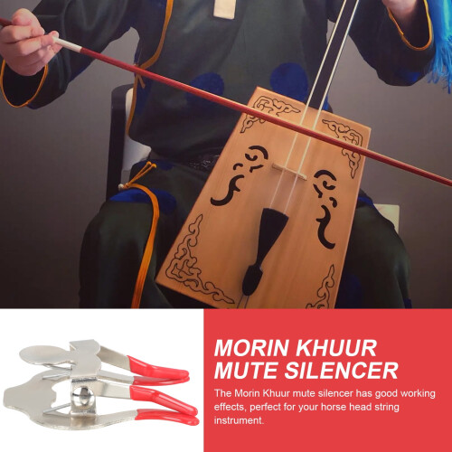 πακέτο μεταλλικών Morin Khuur Mute για αξεσουάρ βιολιού και σίγαση ήχου 2