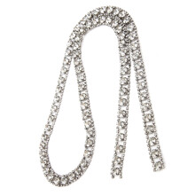 Glänzende graue Rhinestone-Kette, 1 Yard, für Bastel- und Schmuckprojekte