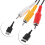 Cablu AV RCA compozit Cablu adaptor TV audio video stereo compozit 4