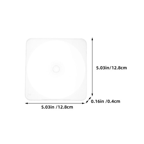 HOMEMAXS 10pcs Plastic CD Storage Boxes Empty DVD Protective Box Disc Plastic Case 1