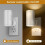 Night Lights Plug Into Wall Dimmable LED Wall Lights with Light Sensor 3 Temperatures Nightlight for Bedroom EU Plug 4