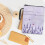 Polyester Bible case with zipper and handle lavender 4