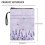 Polyester Bible case with zipper and handle lavender 8