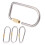 Climbing Carabiner D-Shaped Screw-Lock Bottle Hook 5