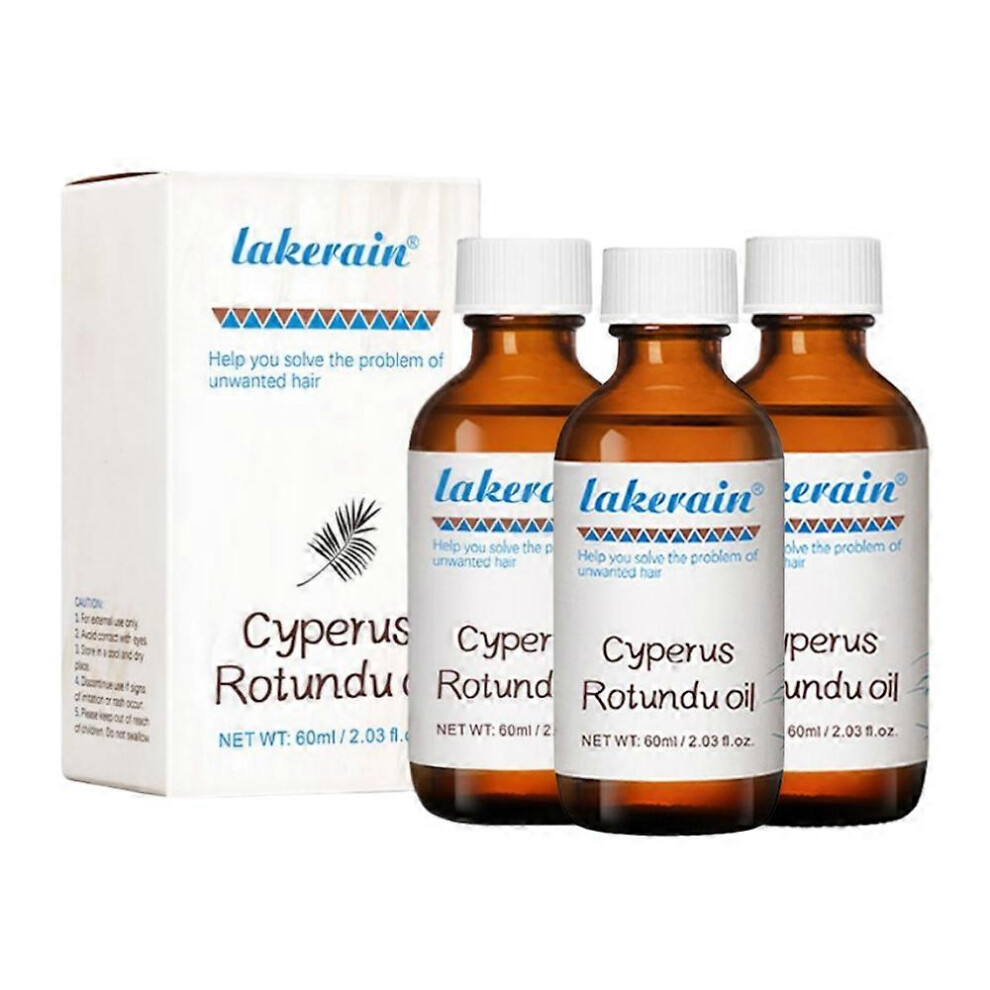 (3pcs) Cyperus Rotundus Oil For Hair Removal 60ml - 100% Pure
