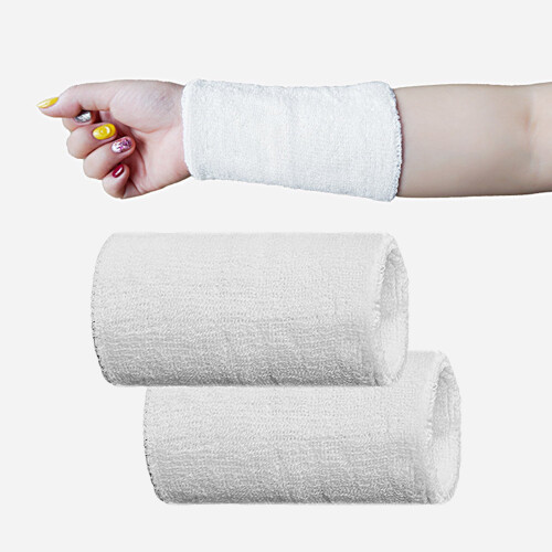 2Pc Wrist Brace, High-Elastic Soft Fabric, Comfortable & Durable Compression Support for Exercise – White 2