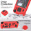Compatible with Steam Deck/Steam Deck OLED Standing Protective Case – Thick Silicone Full-Protection Cover (Red) 2