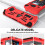 Compatible with Steam Deck/Steam Deck OLED Standing Protective Case – Thick Silicone Full-Protection Cover (Red) 5