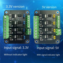 4-Channel MOS Module MCU PLC FET Optocoupler Isolation PWM Industrial Control Board Four-Channel MOS Driver Board 5V