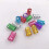 Dreadlock Beads Aluminum Multicolor 170 Pieces 5