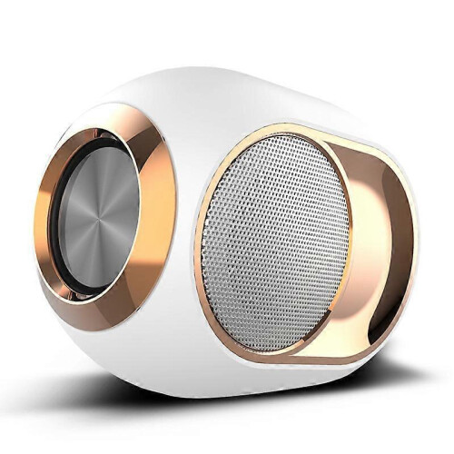 (White) Outdoor subwoofer, bluetooth speaker, wireless speaker stereo bluetooth speaker player