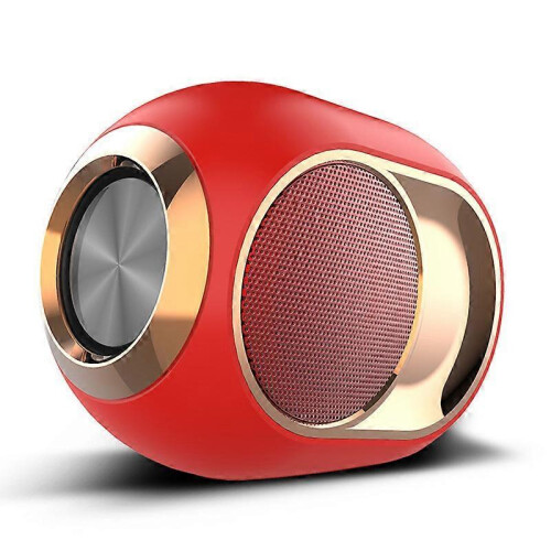(Red) Outdoor subwoofer, bluetooth speaker, wireless speaker stereo bluetooth speaker player