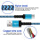 USB-C Cable 5ft 2-Pack, Fast Charging USB A to USB C Cable for Android, Blue, compatible with USB-C devices 6