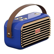 (blue) Bluetooth Speakers Retro Wireless Small Stereo Ornament Speaker Funky Gifts