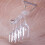 Contemporary Hanging Glass Holder Rusts Resistant Rack For-2 5