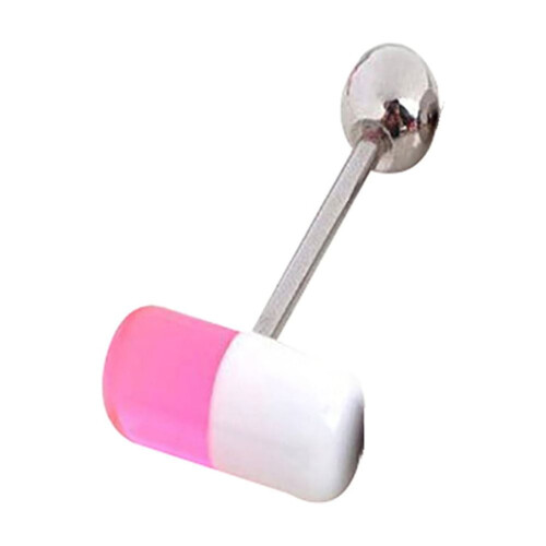 Acrylic Tongue Barbell Nipple Ring Stud 10 pcs 2