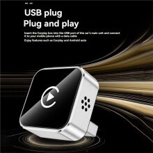 2in1 Wireless Carplay Android AUTO 5.0 AI Box USB Adapter Wired CarPlay to Wireless Carplay B