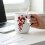 Temperaturempfindliche Keramiktasse, 325 ml, mit herzförmigem 6