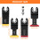 Titanium Bi-Metal Oscillating Saw Blades 4-Pack with 3 7