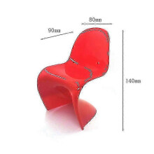 (red) 2025 plastic crystal dining chairs, casual home chair model -HK814
