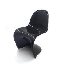 (black)2025 plastic crystal dining chairs, casual home chair model -HK814