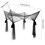 4 Hanging Bed Canopy Curtain Drape Bedding, 210x190x24cm 8