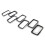 Glossy Black Car Front Grille Insert Ring Trim Cover Set 3