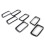 Glossy Black Car Front Grille Insert Ring Trim Cover Set 7